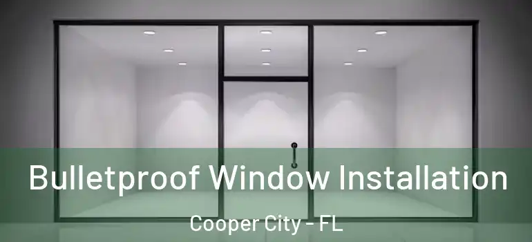  Bulletproof Window Installation Cooper City - FL