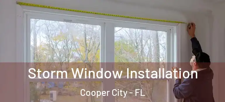 Storm Window Installation Cooper City - FL