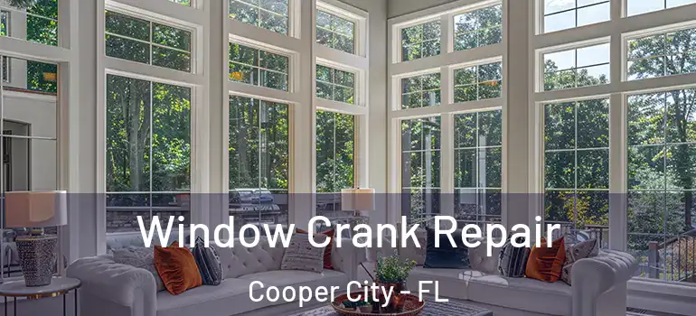  Window Crank Repair Cooper City - FL
