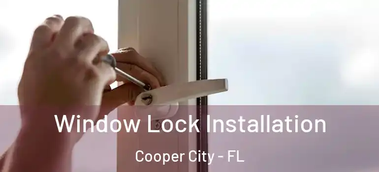  Window Lock Installation Cooper City - FL